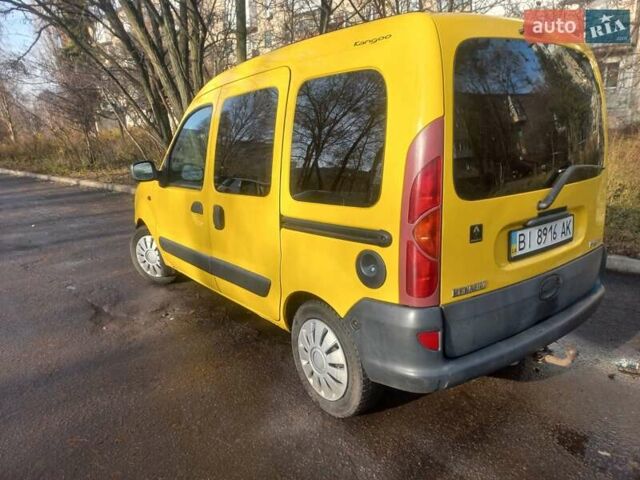 Желтый Рено Кенгу, объемом двигателя 1.9 л и пробегом 222 тыс. км за 3300 $, фото 6 на Automoto.ua