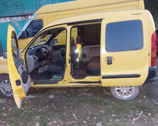 Желтый Рено Кенгу, объемом двигателя 1.9 л и пробегом 266 тыс. км за 3500 $, фото 2 на Automoto.ua
