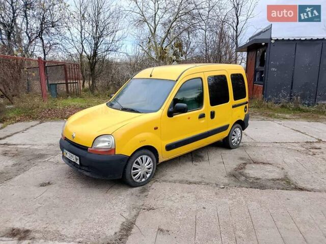 Желтый Рено Кенгу, объемом двигателя 1.9 л и пробегом 167 тыс. км за 3000 $, фото 9 на Automoto.ua