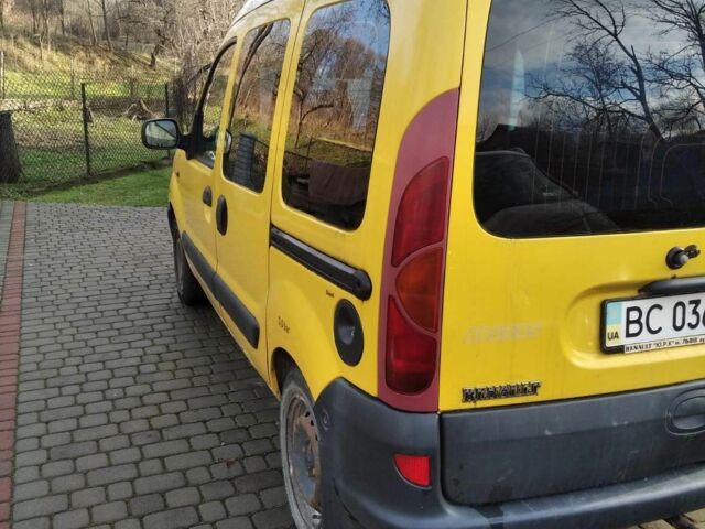 Жовтий Рено Кєнгу, об'ємом двигуна 1.9 л та пробігом 282 тис. км за 3100 $, фото 1 на Automoto.ua