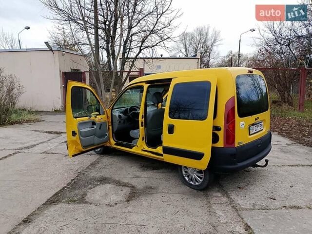 Желтый Рено Кенгу, объемом двигателя 1.9 л и пробегом 167 тыс. км за 3000 $, фото 3 на Automoto.ua
