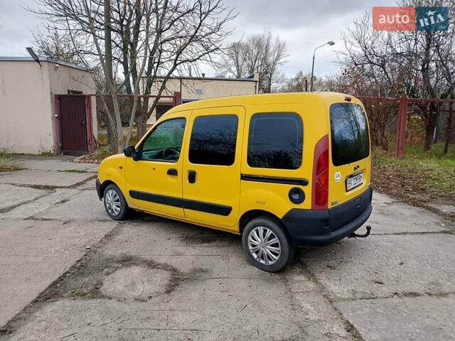Желтый Рено Кенгу, объемом двигателя 1.9 л и пробегом 167 тыс. км за 3000 $, фото 4 на Automoto.ua