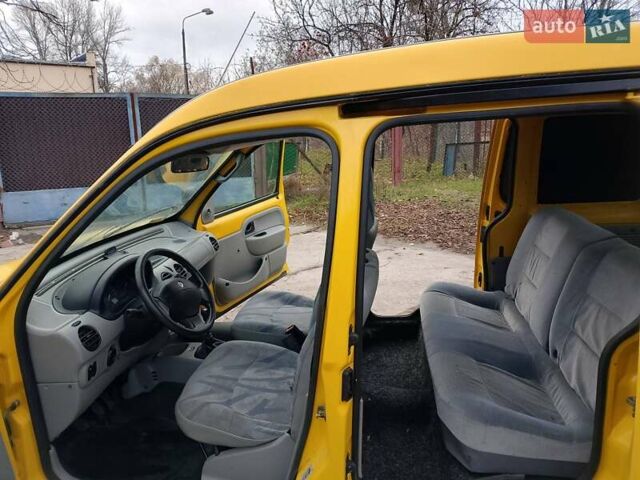 Желтый Рено Кенгу, объемом двигателя 1.9 л и пробегом 167 тыс. км за 3000 $, фото 20 на Automoto.ua