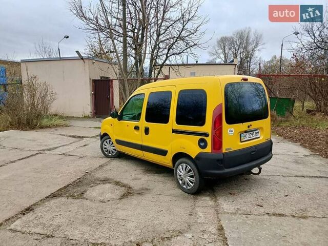 Желтый Рено Кенгу, объемом двигателя 1.9 л и пробегом 167 тыс. км за 3000 $, фото 21 на Automoto.ua