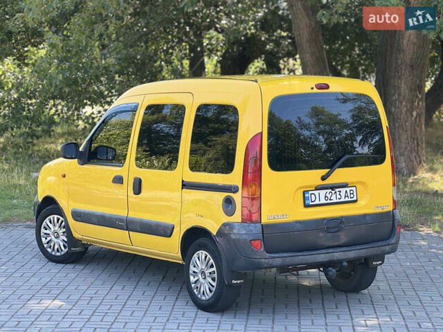 Желтый Рено Кенгу, объемом двигателя 1.5 л и пробегом 305 тыс. км за 4250 $, фото 8 на Automoto.ua