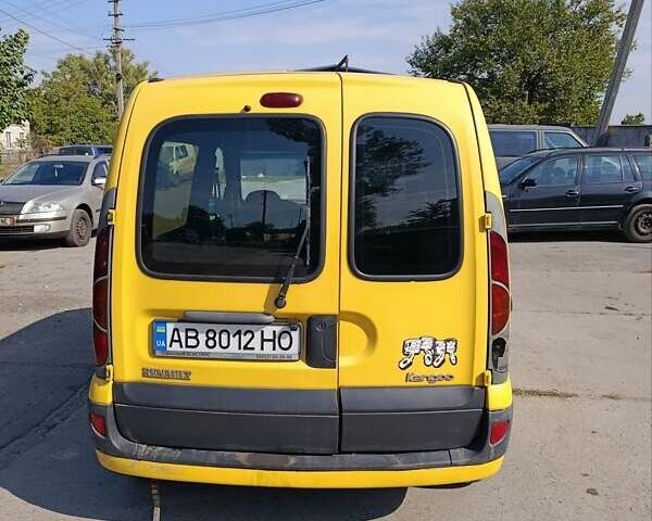 Желтый Рено Кенгу, объемом двигателя 1.5 л и пробегом 348 тыс. км за 2500 $, фото 1 на Automoto.ua
