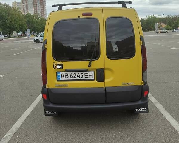 Желтый Рено Кенгу, объемом двигателя 1.46 л и пробегом 306 тыс. км за 3200 $, фото 6 на Automoto.ua