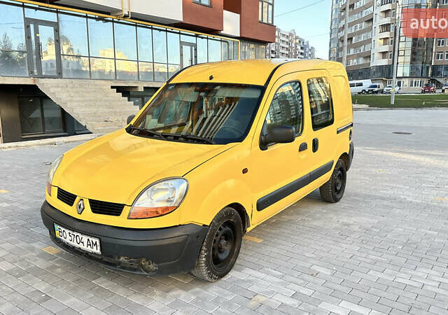 Желтый Рено Кенгу, объемом двигателя 1.46 л и пробегом 485 тыс. км за 2650 $, фото 1 на Automoto.ua