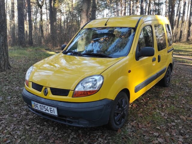 Желтый Рено Кенгу, объемом двигателя 1.5 л и пробегом 244 тыс. км за 2900 $, фото 2 на Automoto.ua