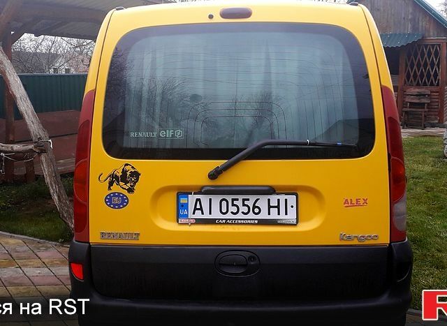 Желтый Рено Кенгу, объемом двигателя 1.9 л и пробегом 258 тыс. км за 3300 $, фото 5 на Automoto.ua