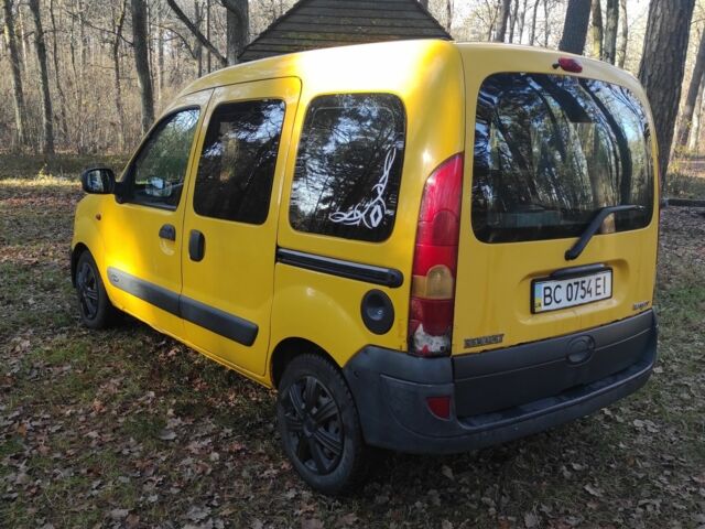 Желтый Рено Кенгу, объемом двигателя 1.5 л и пробегом 244 тыс. км за 2900 $, фото 3 на Automoto.ua