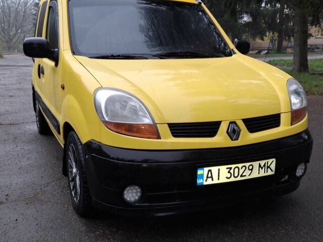 Желтый Рено Кенгу, объемом двигателя 1.5 л и пробегом 210 тыс. км за 3300 $, фото 1 на Automoto.ua