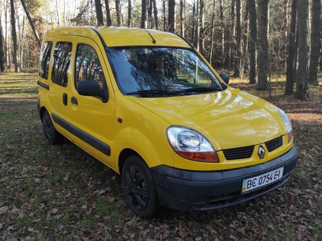 Желтый Рено Кенгу, объемом двигателя 1.5 л и пробегом 244 тыс. км за 2900 $, фото 1 на Automoto.ua