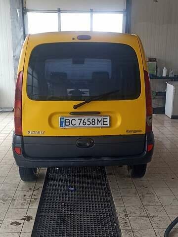 Желтый Рено Кенгу, объемом двигателя 1.5 л и пробегом 240 тыс. км за 2700 $, фото 1 на Automoto.ua