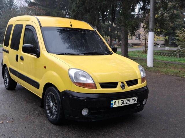 Желтый Рено Кенгу, объемом двигателя 1.5 л и пробегом 210 тыс. км за 3300 $, фото 7 на Automoto.ua