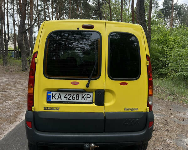 Желтый Рено Кенгу, объемом двигателя 1.9 л и пробегом 277 тыс. км за 4800 $, фото 4 на Automoto.ua