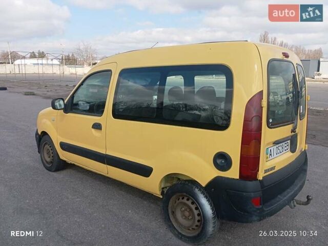 Жовтий Рено Кєнгу, об'ємом двигуна 1.5 л та пробігом 220 тис. км за 3200 $, фото 2 на Automoto.ua