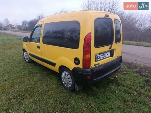 Желтый Рено Кенгу, объемом двигателя 1.5 л и пробегом 340 тыс. км за 3200 $, фото 1 на Automoto.ua