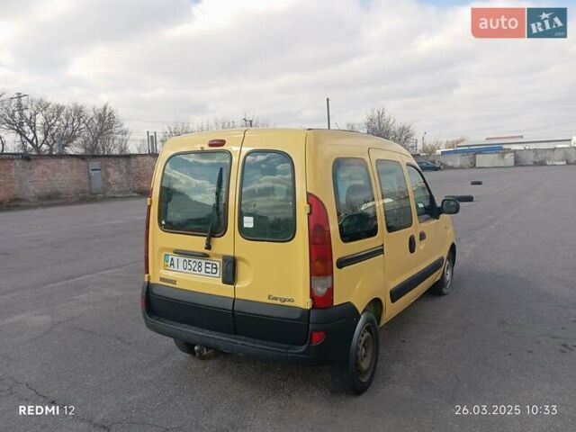 Жовтий Рено Кєнгу, об'ємом двигуна 1.5 л та пробігом 220 тис. км за 3200 $, фото 3 на Automoto.ua