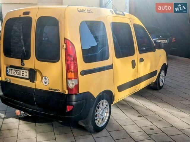 Желтый Рено Кенгу, объемом двигателя 1.46 л и пробегом 320 тыс. км за 3599 $, фото 6 на Automoto.ua