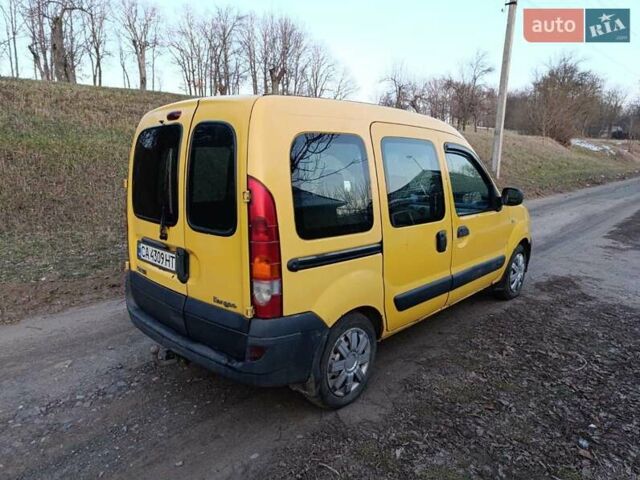 Желтый Рено Кенгу, объемом двигателя 1.5 л и пробегом 364 тыс. км за 3800 $, фото 1 на Automoto.ua