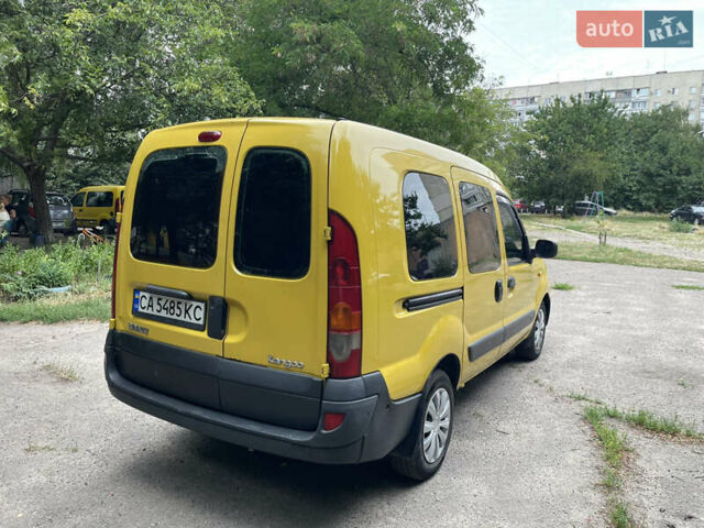 Желтый Рено Кенгу, объемом двигателя 1.46 л и пробегом 302 тыс. км за 4700 $, фото 6 на Automoto.ua