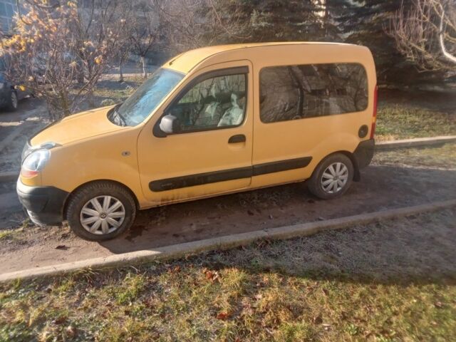 Желтый Рено Кенгу, объемом двигателя 1.5 л и пробегом 294 тыс. км за 3300 $, фото 2 на Automoto.ua
