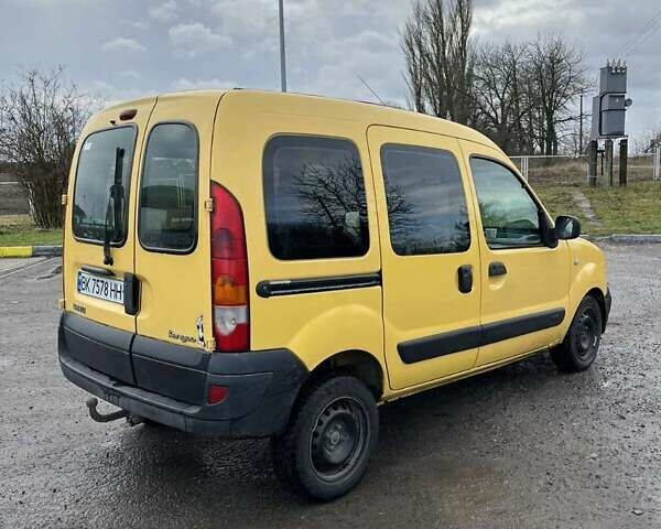 Жовтий Рено Кєнгу, об'ємом двигуна 1.46 л та пробігом 267 тис. км за 3850 $, фото 5 на Automoto.ua