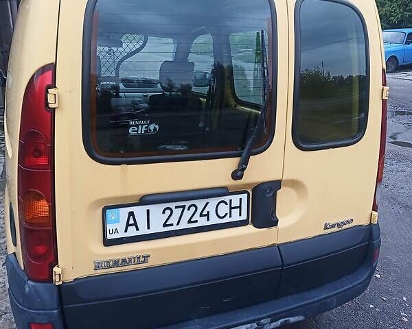 Желтый Рено Кенгу, объемом двигателя 1.5 л и пробегом 160 тыс. км за 3500 $, фото 1 на Automoto.ua