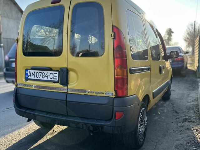 Желтый Рено Кенгу, объемом двигателя 1.5 л и пробегом 365 тыс. км за 3250 $, фото 7 на Automoto.ua