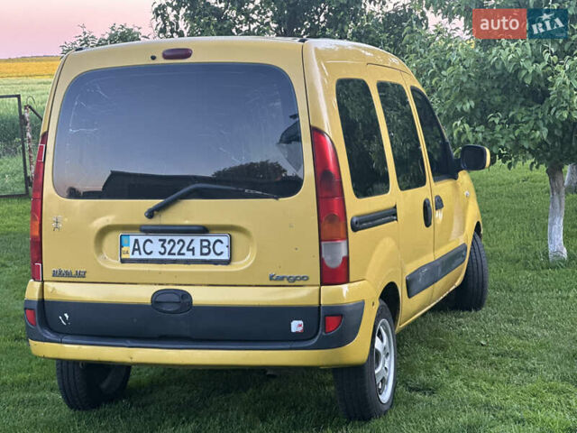 Жовтий Рено Кєнгу, об'ємом двигуна 1.5 л та пробігом 322 тис. км за 3650 $, фото 4 на Automoto.ua