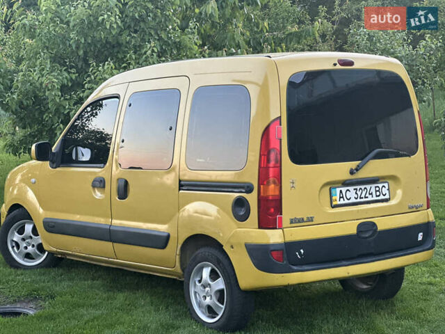 Жовтий Рено Кєнгу, об'ємом двигуна 1.5 л та пробігом 322 тис. км за 3650 $, фото 5 на Automoto.ua