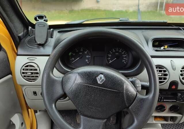 Желтый Рено Кенгу, объемом двигателя 1.5 л и пробегом 204 тыс. км за 4500 $, фото 8 на Automoto.ua
