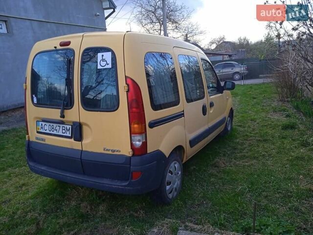 Желтый Рено Кенгу, объемом двигателя 1.5 л и пробегом 250 тыс. км за 4250 $, фото 4 на Automoto.ua