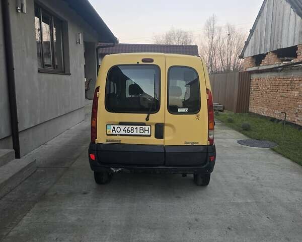 Жовтий Рено Кєнгу, об'ємом двигуна 1.46 л та пробігом 187 тис. км за 3800 $, фото 5 на Automoto.ua