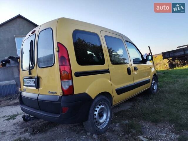 Желтый Рено Кенгу, объемом двигателя 1.5 л и пробегом 205 тыс. км за 4500 $, фото 2 на Automoto.ua