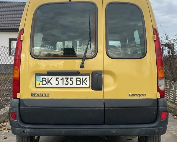 Жовтий Рено Кєнгу, об'ємом двигуна 1.46 л та пробігом 166 тис. км за 4500 $, фото 5 на Automoto.ua