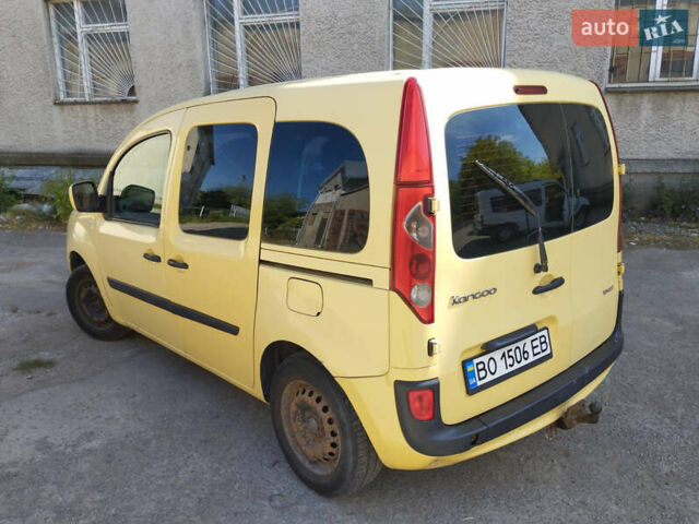 Желтый Рено Кенгу, объемом двигателя 1.5 л и пробегом 278 тыс. км за 5600 $, фото 1 на Automoto.ua
