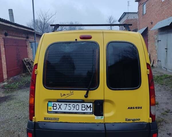 Желтый Рено Кенгу, объемом двигателя 1.5 л и пробегом 290 тыс. км за 4950 $, фото 1 на Automoto.ua