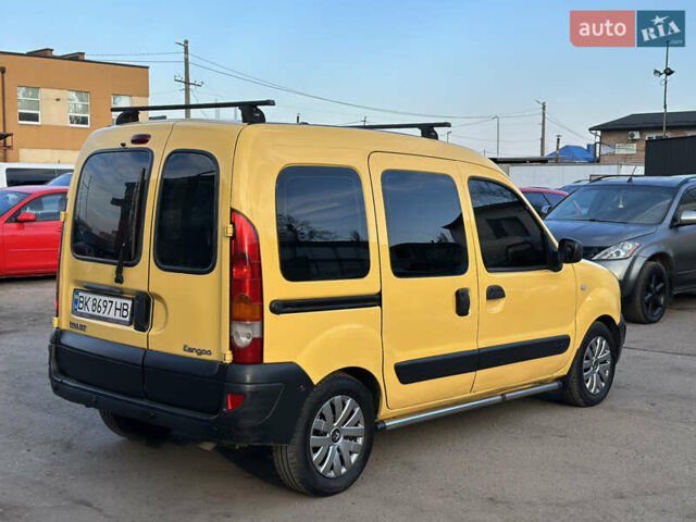 Желтый Рено Кенгу, объемом двигателя 1.46 л и пробегом 299 тыс. км за 3850 $, фото 18 на Automoto.ua