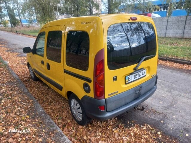Желтый Рено Кенгу, объемом двигателя 1.9 л и пробегом 222 тыс. км за 3600 $, фото 4 на Automoto.ua