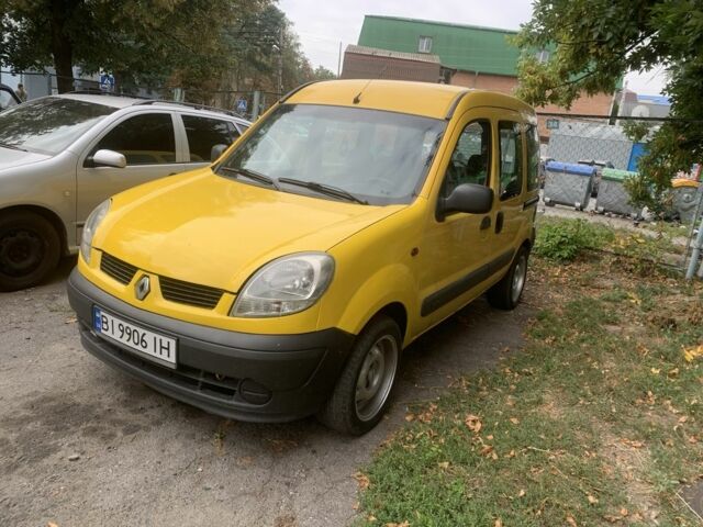 Желтый Рено Кенгу, объемом двигателя 1.5 л и пробегом 294 тыс. км за 3500 $, фото 1 на Automoto.ua