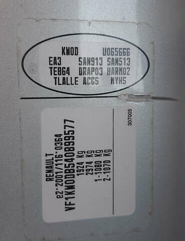 Сірий Рено Кєнгу, об'ємом двигуна 1.6 л та пробігом 190 тис. км за 7999 $, фото 34 на Automoto.ua