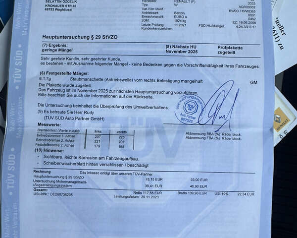 Серый Рено Кенгу, объемом двигателя 1.6 л и пробегом 240 тыс. км за 6790 $, фото 46 на Automoto.ua