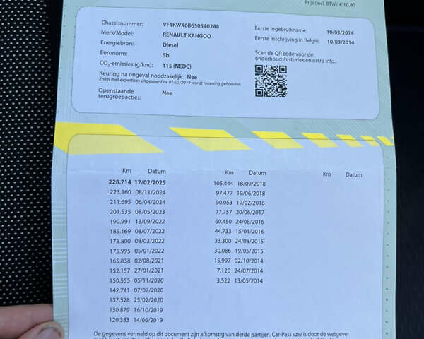 Сірий Рено Кєнгу, об'ємом двигуна 1.5 л та пробігом 232 тис. км за 11999 $, фото 25 на Automoto.ua
