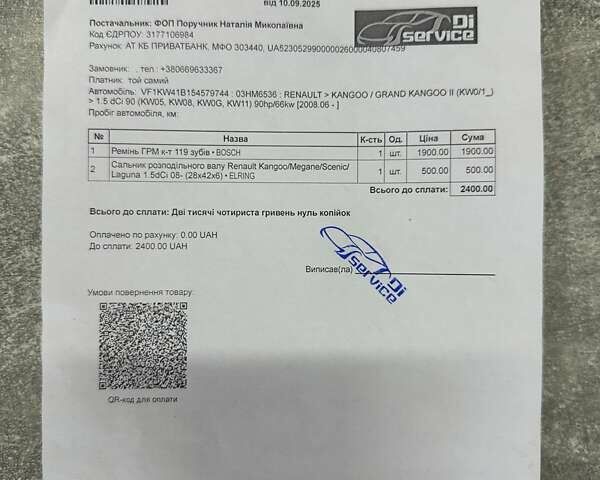 Серый Рено Кенгу, объемом двигателя 1.5 л и пробегом 196 тыс. км за 14300 $, фото 41 на Automoto.ua