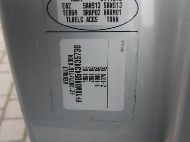 Сірий Рено Кєнгу, об'ємом двигуна 1.5 л та пробігом 240 тис. км за 7500 $, фото 18 на Automoto.ua