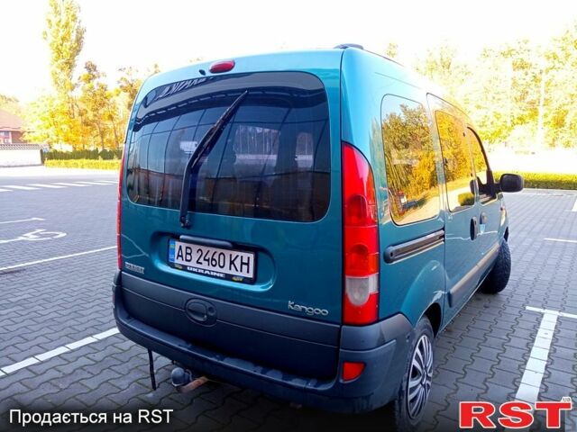 Синий Рено Кенгу, объемом двигателя 1.4 л и пробегом 360 тыс. км за 3800 $, фото 2 на Automoto.ua