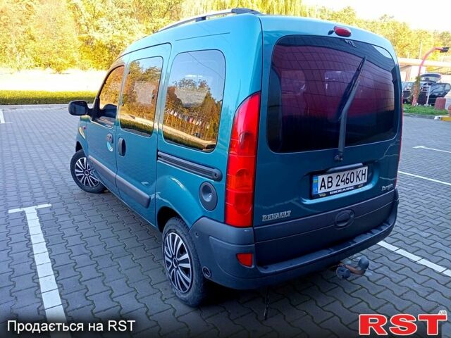 Синий Рено Кенгу, объемом двигателя 1.4 л и пробегом 360 тыс. км за 3800 $, фото 3 на Automoto.ua