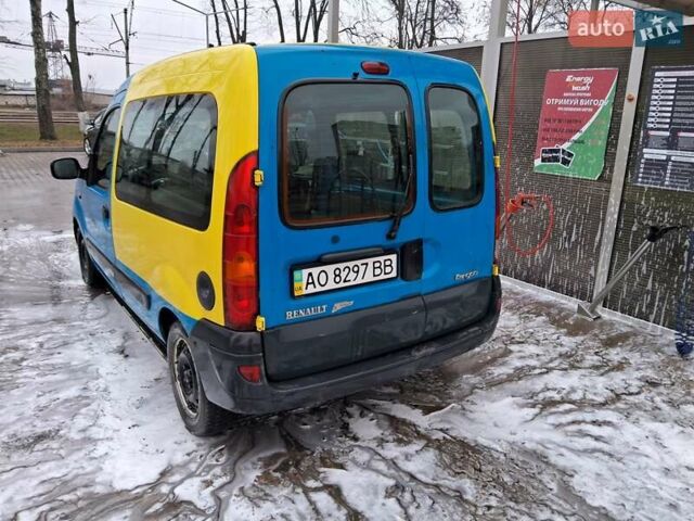 Синий Рено Кенгу, объемом двигателя 1.15 л и пробегом 300 тыс. км за 2500 $, фото 3 на Automoto.ua